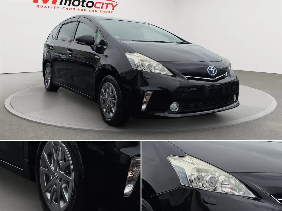 2014 Toyota Prius Alpha, Half leather Seats, Cruise Control Station