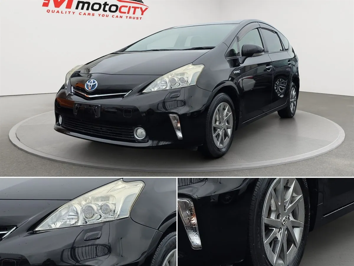 2014 Toyota Prius Alpha, Half leather Seats, Cruise Control Station