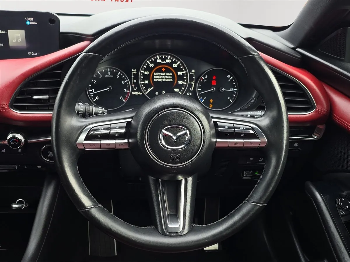 2019 Mazda 3 Cherry Contract Leather Seats, 360 Camera